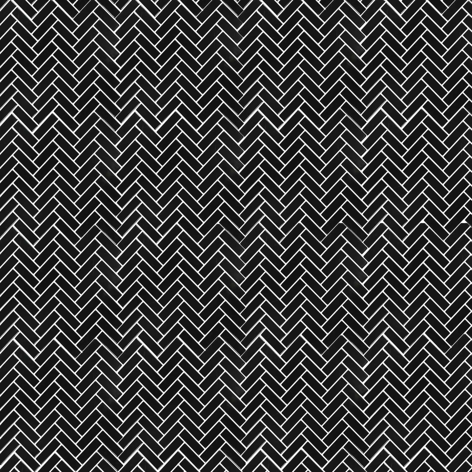 Carreaux de céramique | Collection Cliff - Mosaïque - 1 po x 3 po Nero 1 po x 3 po Mat