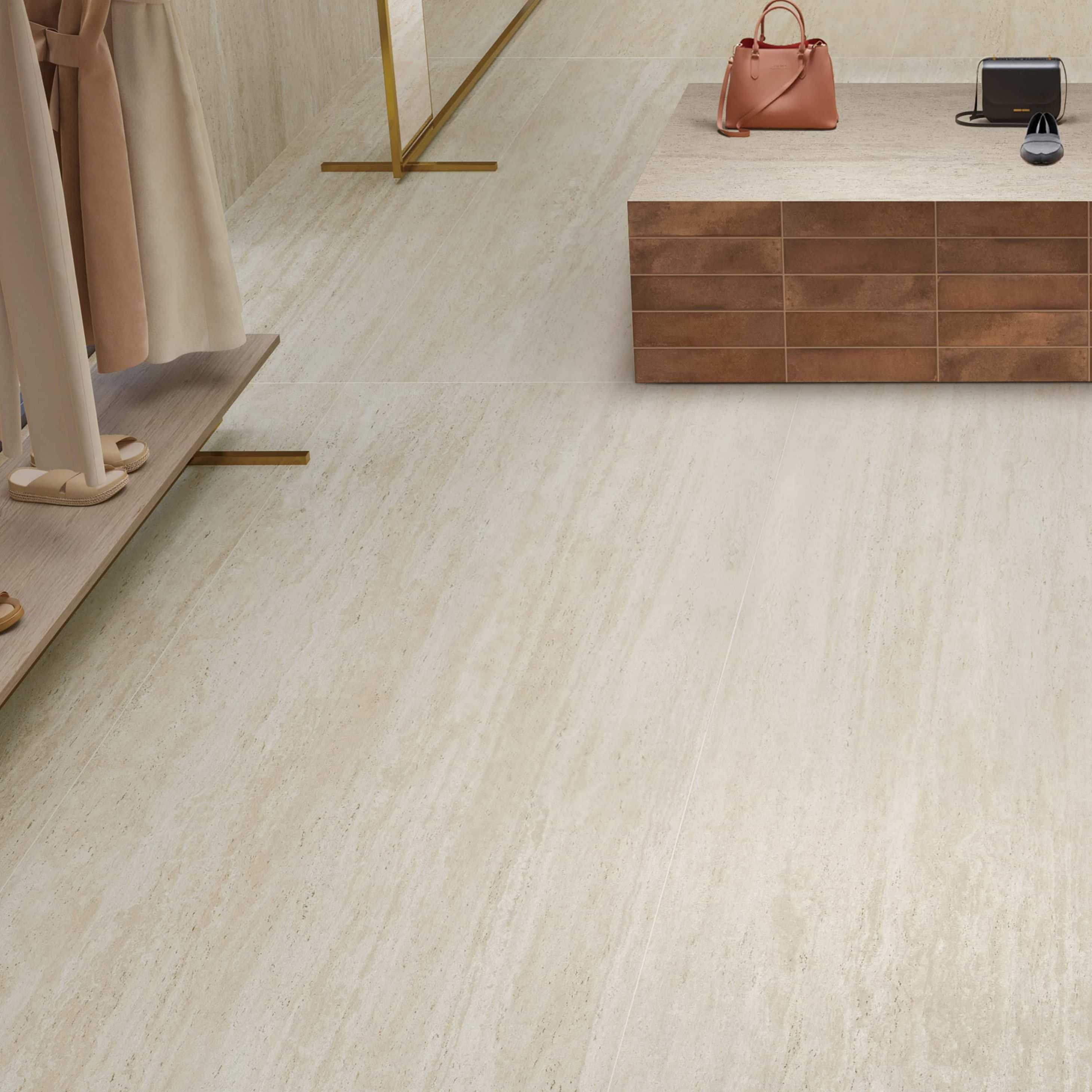 Carreaux de céramique | Collection Marvel Travertine - 24 po x 48 po