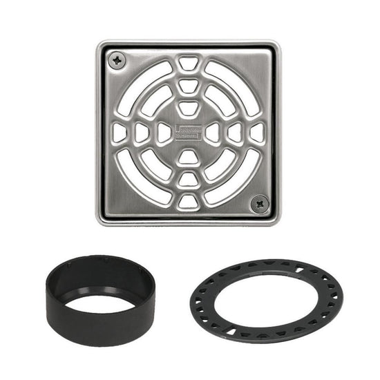 Schluter KERDI-DRAIN Ensemble de grille carrée Classic - acier inoxydable (V2) 4"
