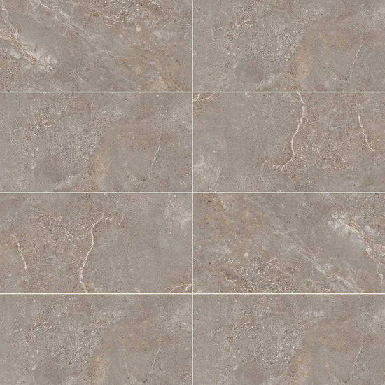 Carreaux de céramique Collection Gemstone 12 po x 24 po gris mat