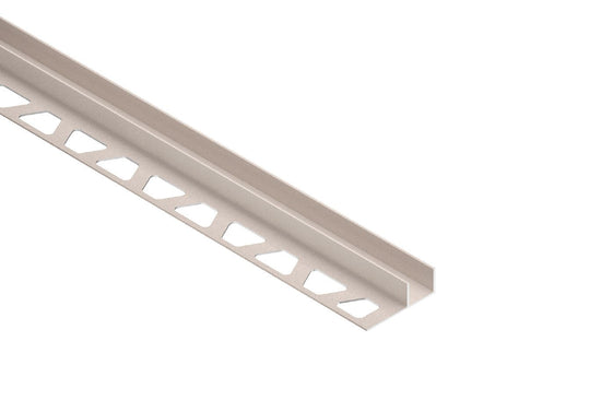 Schluter DECO-SG Profilé décoratif de protection à rainure aluminium anodisé crème 1/2" (12.5 mm) x 9/16" x 8' 2-1/2"