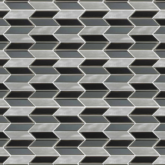 Carreaux de céramique Collection Archer mosaïque 2 po x 6 po Nero — tuiles rectangulaires noires