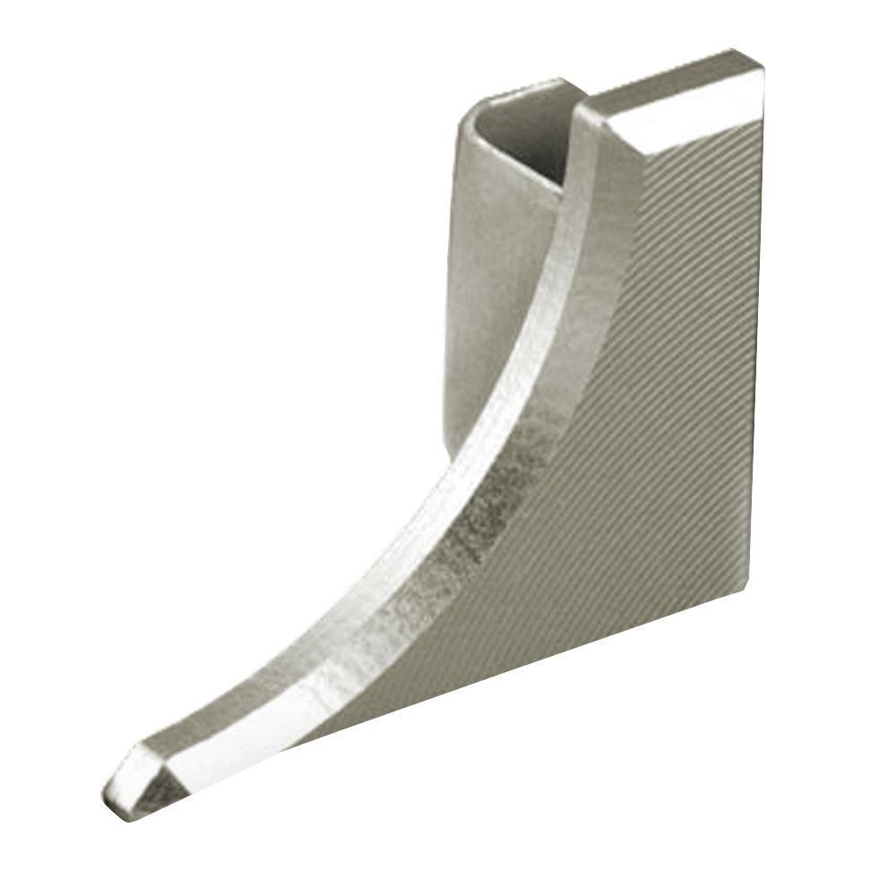 Schluter DILEX-AHKA Cap de fermeture gauche avec un radius de 3/8" (10 mm) - aluminium anodisé nickel mat