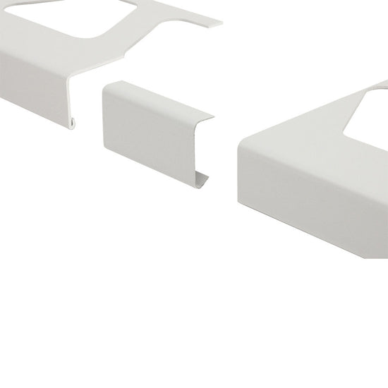 Schluter BARA-RW Raccord pour profilé de bordure de balcon aluminium blanc éclatant 1-9/16" (40 mm)