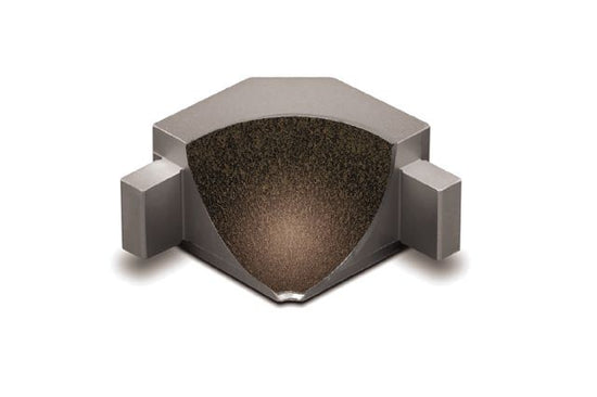 Schluter DILEX-AHKA Coin intérieur 90° avec un radius de 3/8" (10 mm) - aluminium bronze