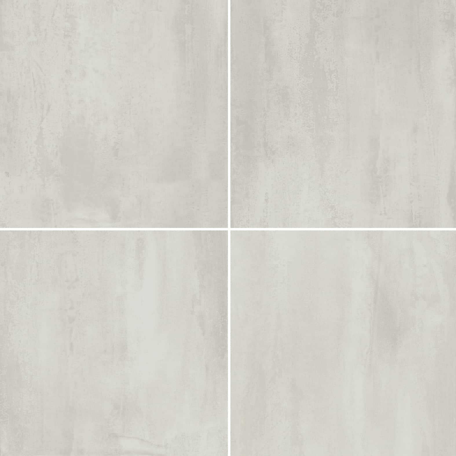 Carreaux de céramique Collection Lux 24 po x 24 po Bianco, grand format blanc à surface lisse et design épuré