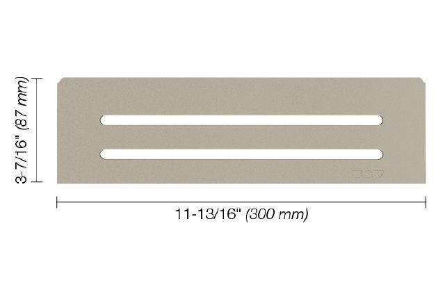 Schluter SHELF-N Étagère rectangulaire pour niche modèle Wave - aluminium grège