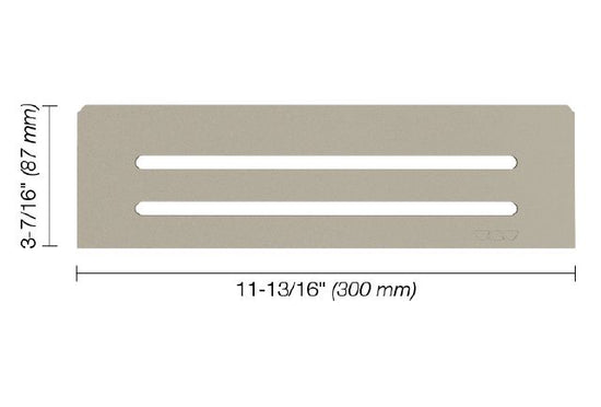 Schluter SHELF-N Étagère rectangulaire pour niche modèle Wave - aluminium grège