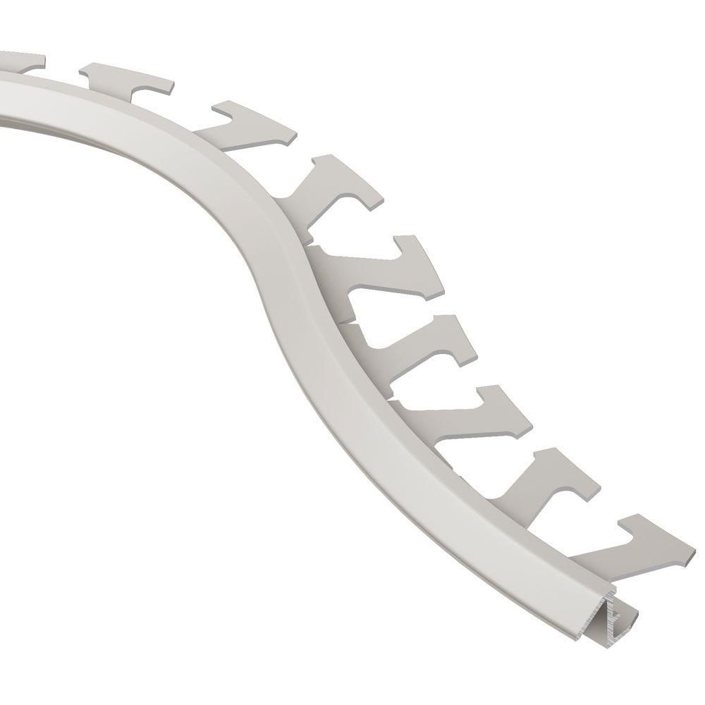 Schluter RENO-TK Radius Profilé réducteur - aluminium anodisé nickel mat 3/8" (10 mm) x 8' 2-1/2"