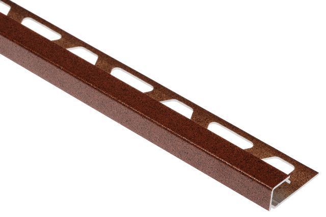 Schluter QUADEC Profilé de bordure carré - aluminium brun rustique 5/16" (8 mm) x 8' 2-1/2"