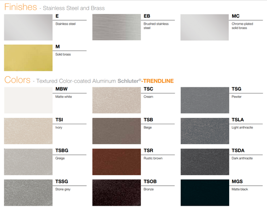 Schluter DESIGNBASE-SL Coin extérieur 90° - aluminium blanc mat 2-3/8" (60 mm)