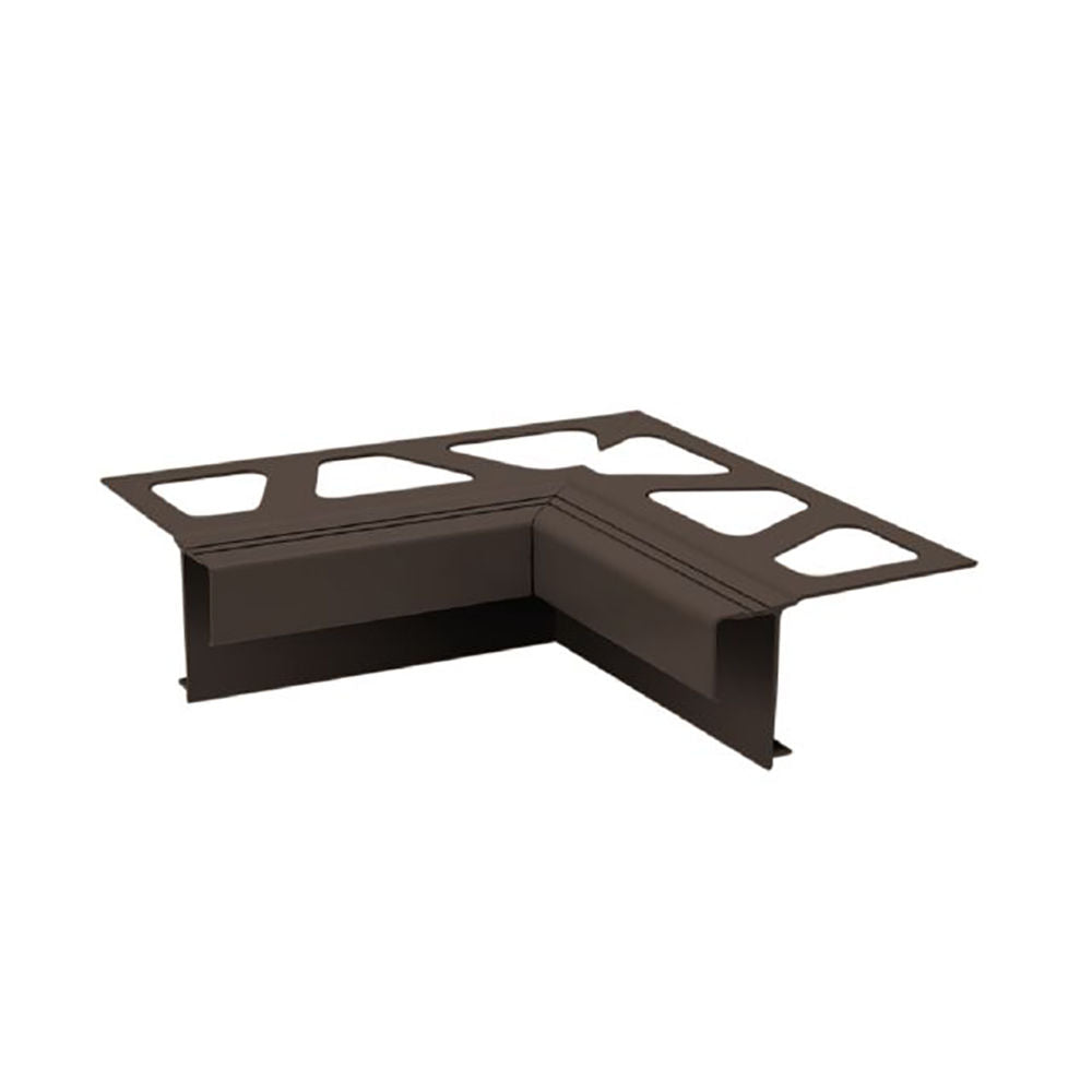 Schluter BARA-RAK Coin intérieur 90° pour profilé de bordure de balcon aluminium brun noir