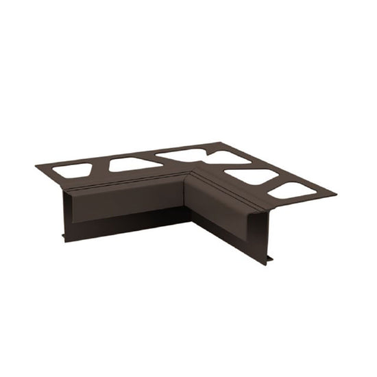 Schluter BARA-RAK Coin intérieur 90° pour profilé de bordure de balcon aluminium brun noir