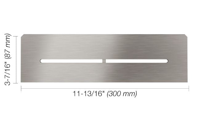 Schluter SHELF-N Étagère rectangulaire pour niche modèle Pure - acier inoxydable (V2) brossé