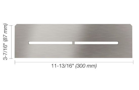 Schluter SHELF-N Étagère rectangulaire pour niche modèle Pure - acier inoxydable (V2) brossé