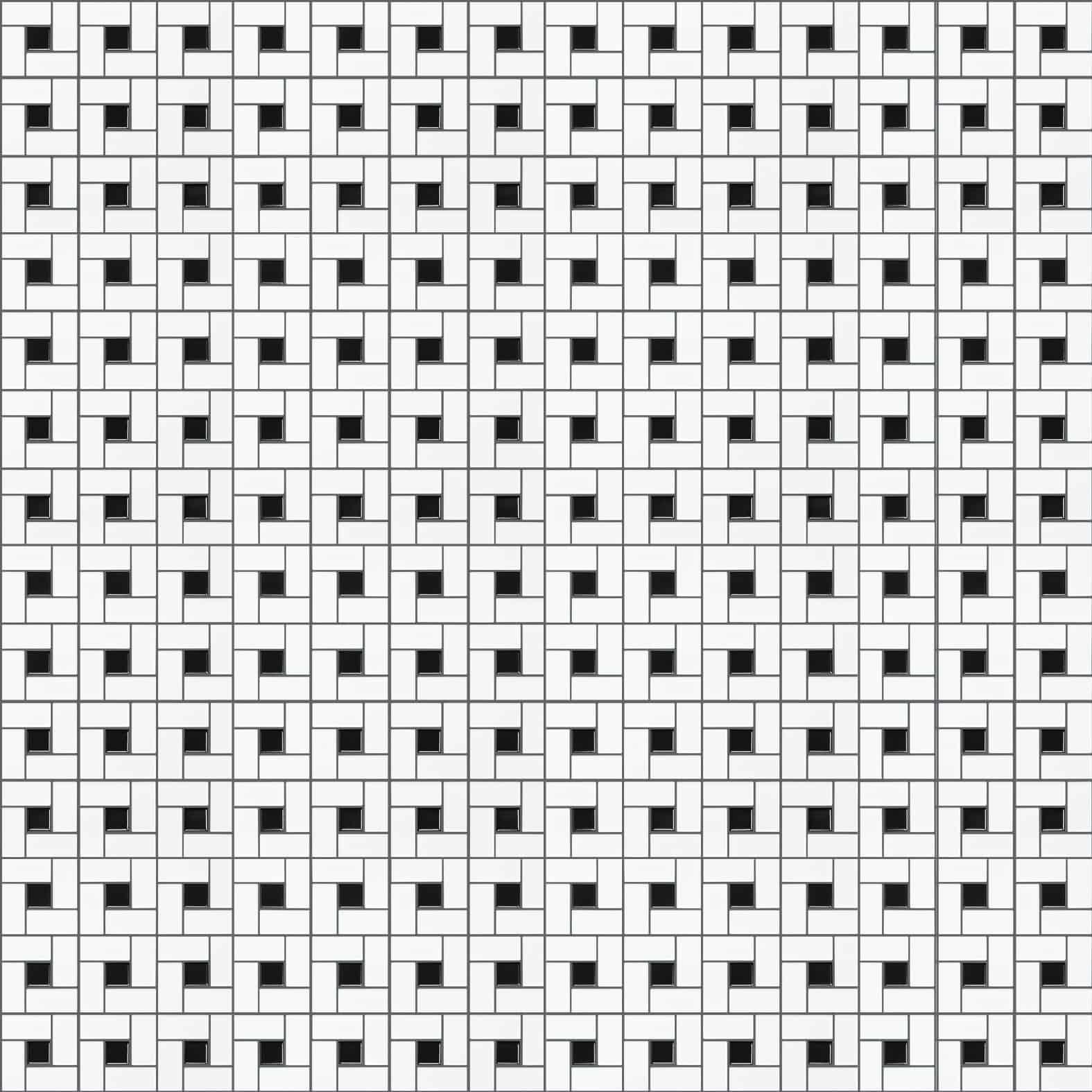 Carreaux de céramique | Collection Dama - Mosaïque - 1 po x 2 po