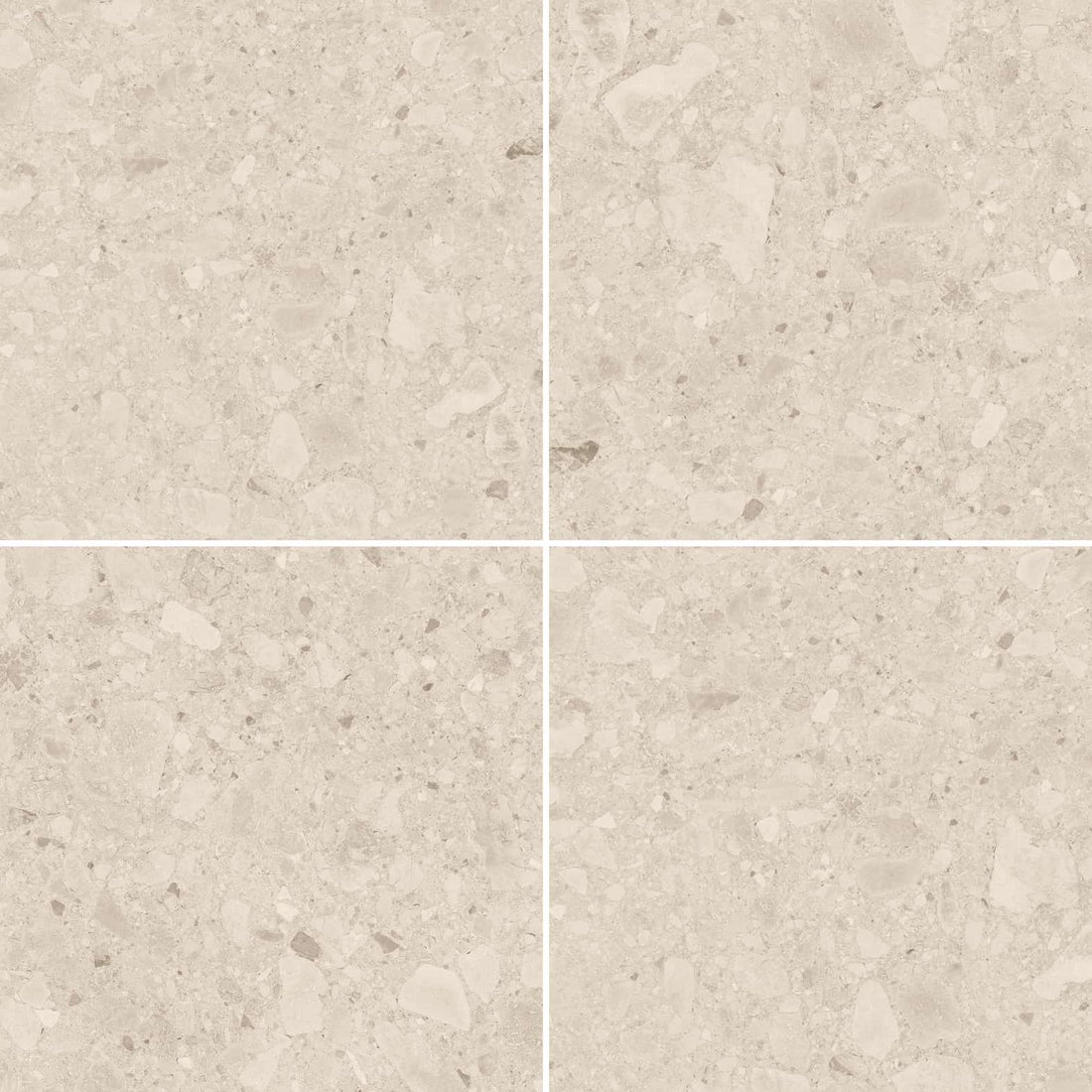 Carreaux de céramique Collection Flodsten 24 po x 24 po crème finition mat