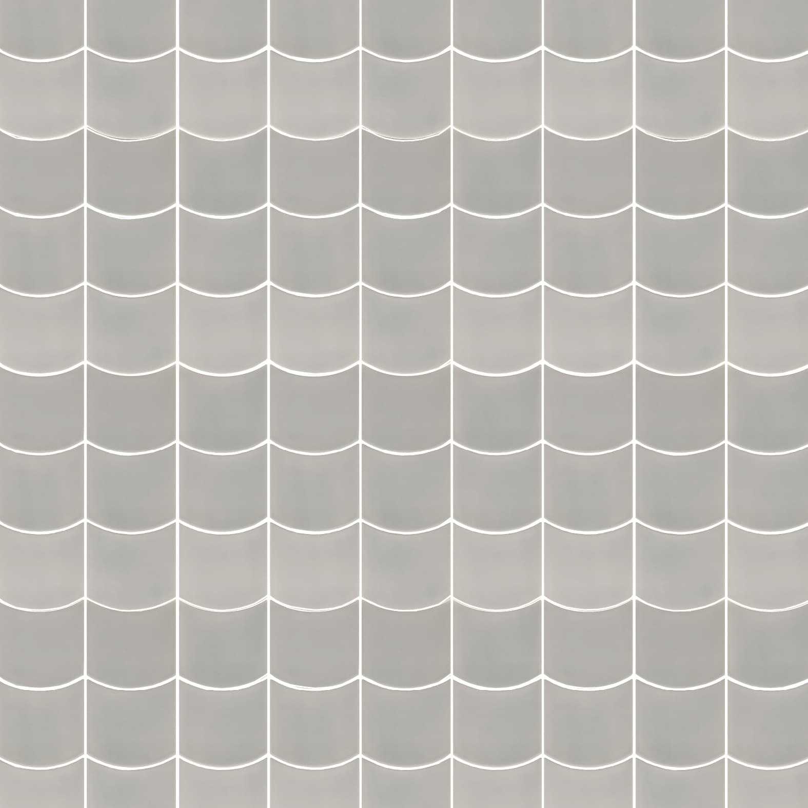 Carreaux de céramique Collection Wave 5 po x 5 po, gris, format carré