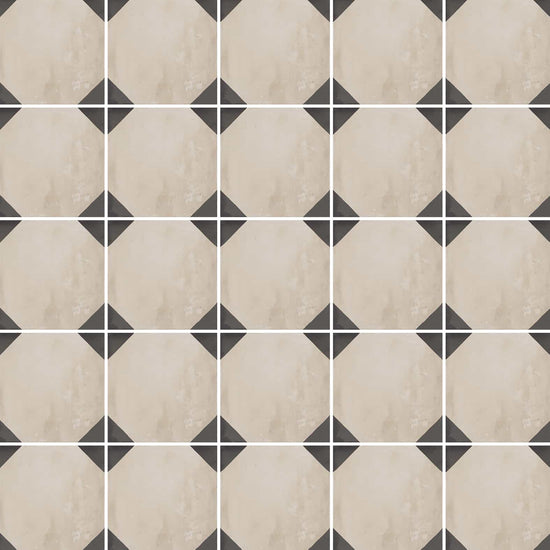 Carreaux de céramique Collection Terra 8 po x 8 po Ottagono F, motif octogonal