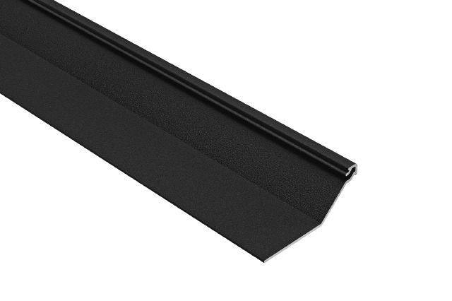 Schluter FINEC-SQ Moulure de finition et de protection des rebords avec surface visible mince et carrée Aluminium Noir Mat 9/16" x 8' 2-1/2"