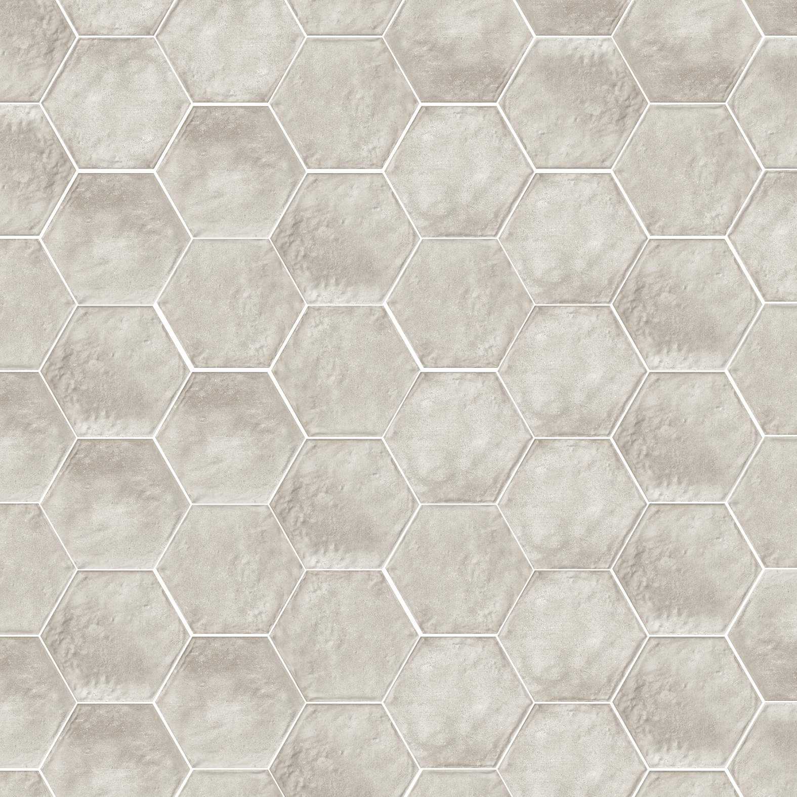 Carreaux de céramique | Collection Forme - 7 po x 8 po He x Cenere 7 po x 8 po He x Mat