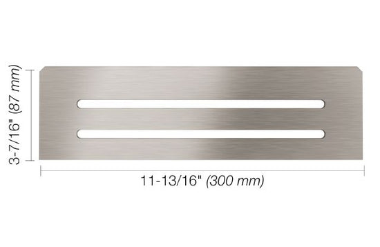 Schluter SHELF-N Étagère rectangulaire pour niche modèle Wave - acier inoxydable (V2) brossé