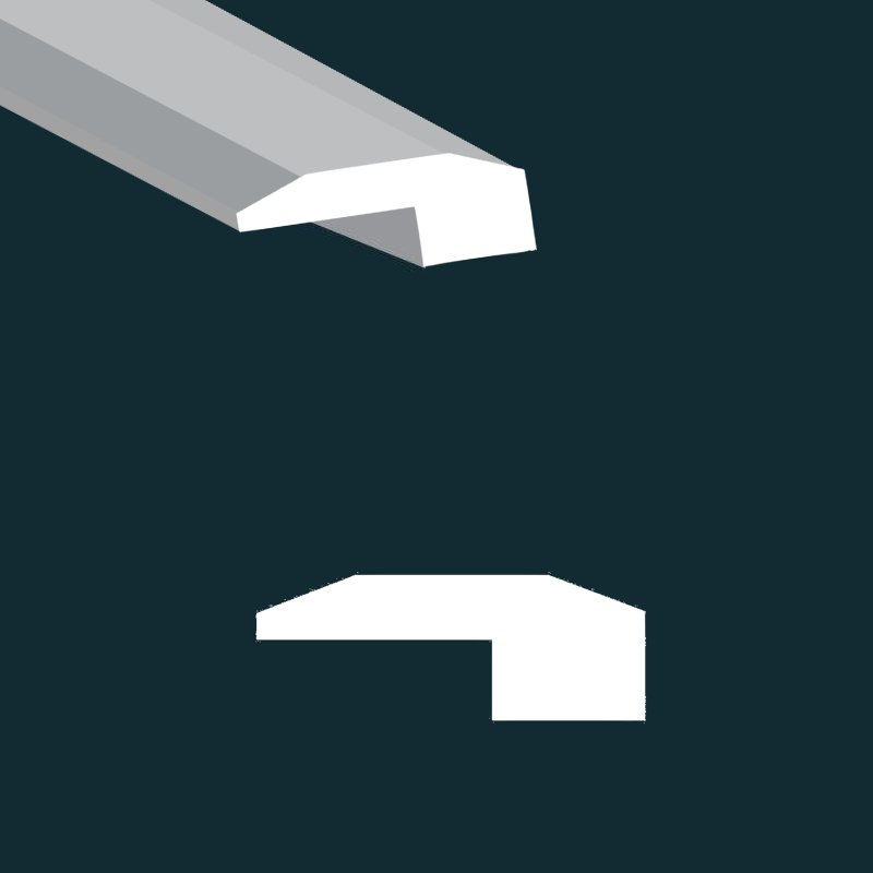 Preverco Bois franc Chêne Blanc Smoked-FX mat, finition chêne blanc fumé, seuil 84 po