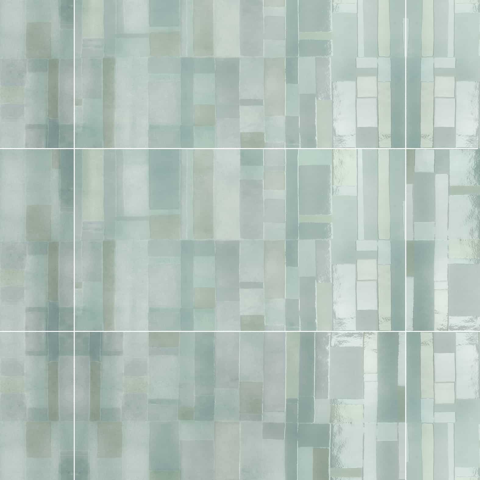 <span>Carreaux de céramique Collection Multiforme 16 po x 32 po Décor Euforia lustré grand format rectangulaire</span>