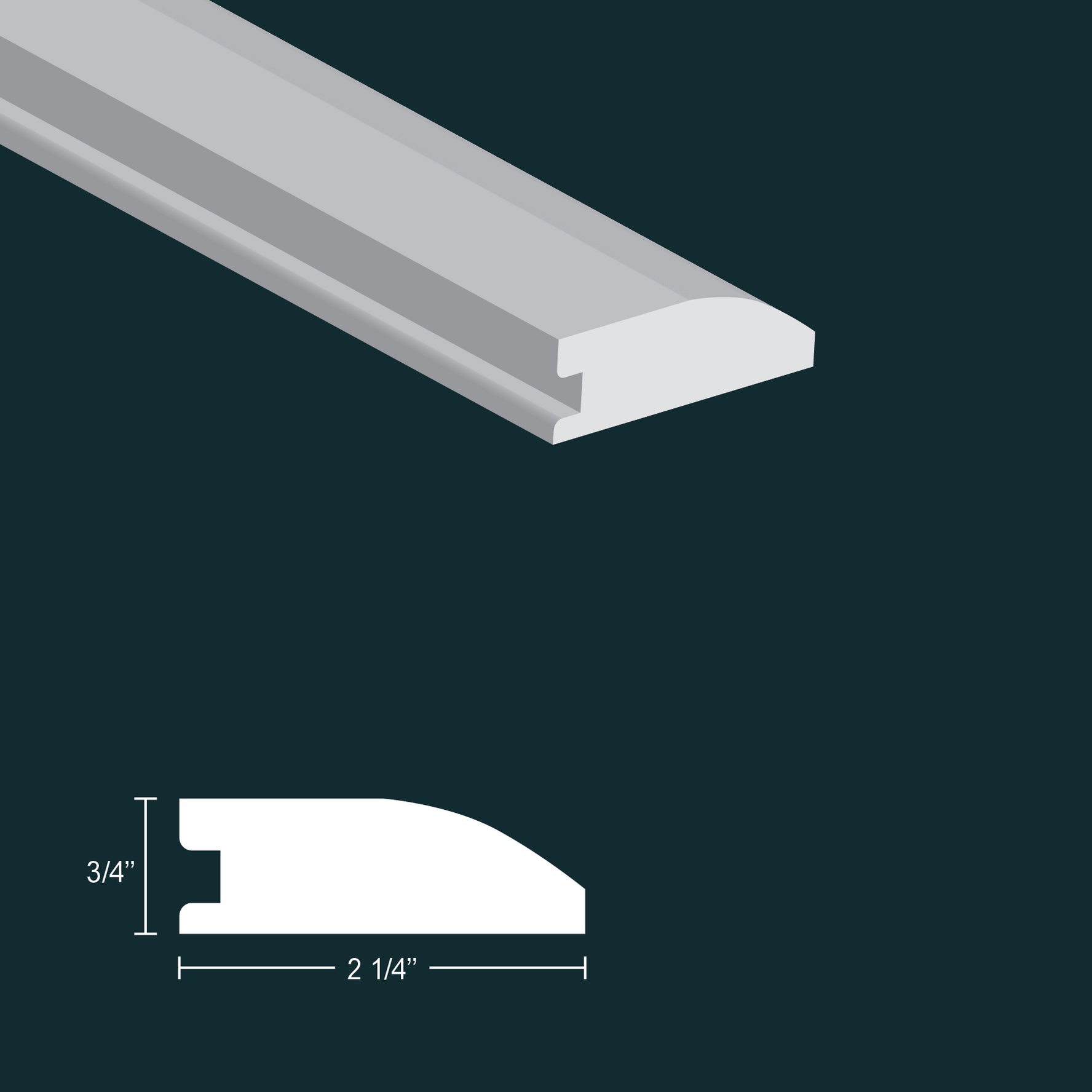 Preverco Bois franc Firenze Mat Réducteur 84 po, pièce de transition en bois franc à finition mate