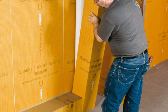 Schluter KERDI-BOARD-U Panneau en forme de U avec une largeur de 7-7/8" replié 3/4" x 24-1/2" x 96"