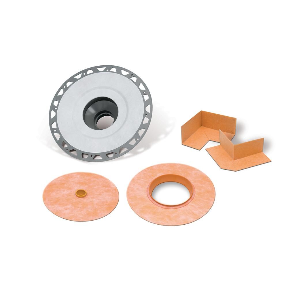 Schluter KERDI-DRAIN Ensemble de bride - plastique PVC 3"