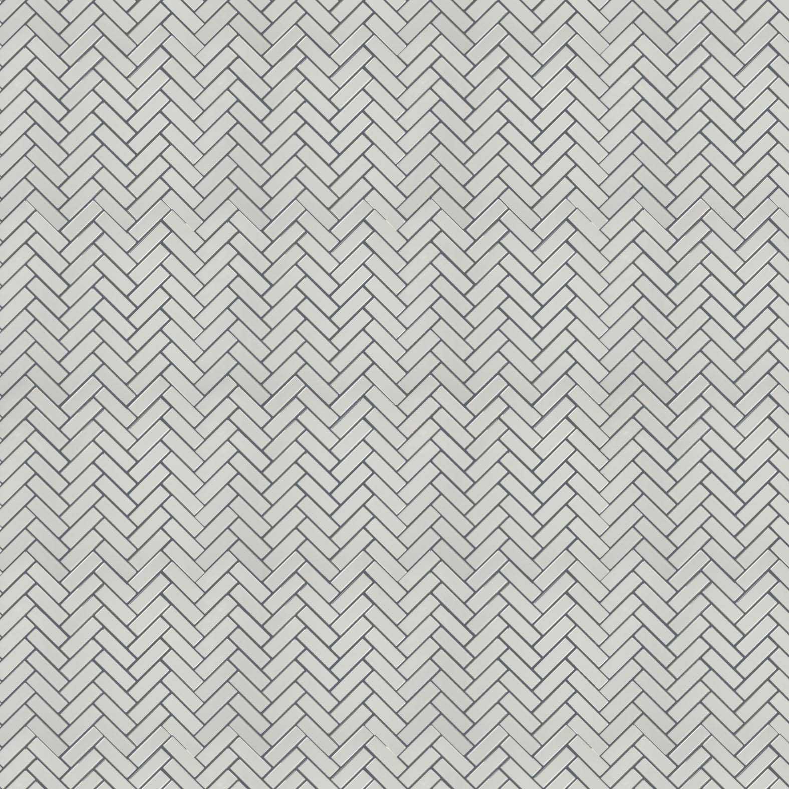 Carreaux de céramique | Collection Cliff - Mosaïque - 1 po x 3 po Grigio 1 po x 3 po Lustré