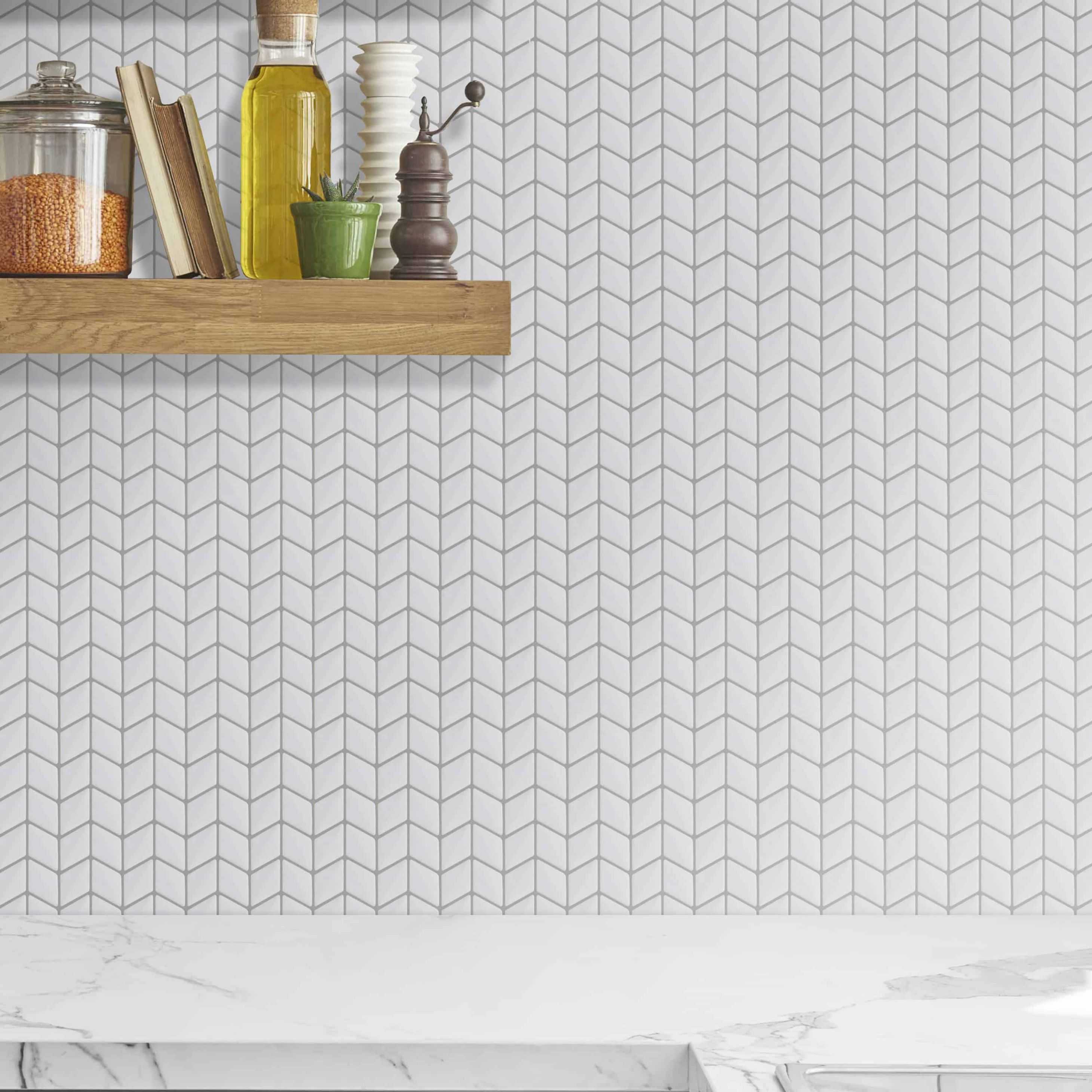 Carreaux de céramique | Collection Tulip - Mosaïque - 1 po x 2 po