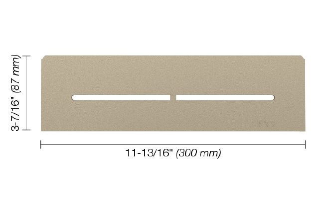 Schluter SHELF-N Étagère rectangulaire pour niche modèle Pure - aluminium crème