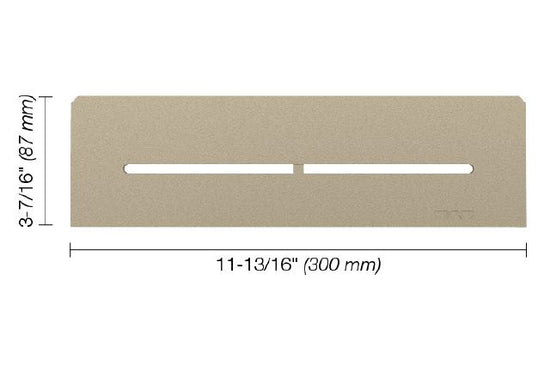 Schluter SHELF-N Étagère rectangulaire pour niche modèle Pure - aluminium crème