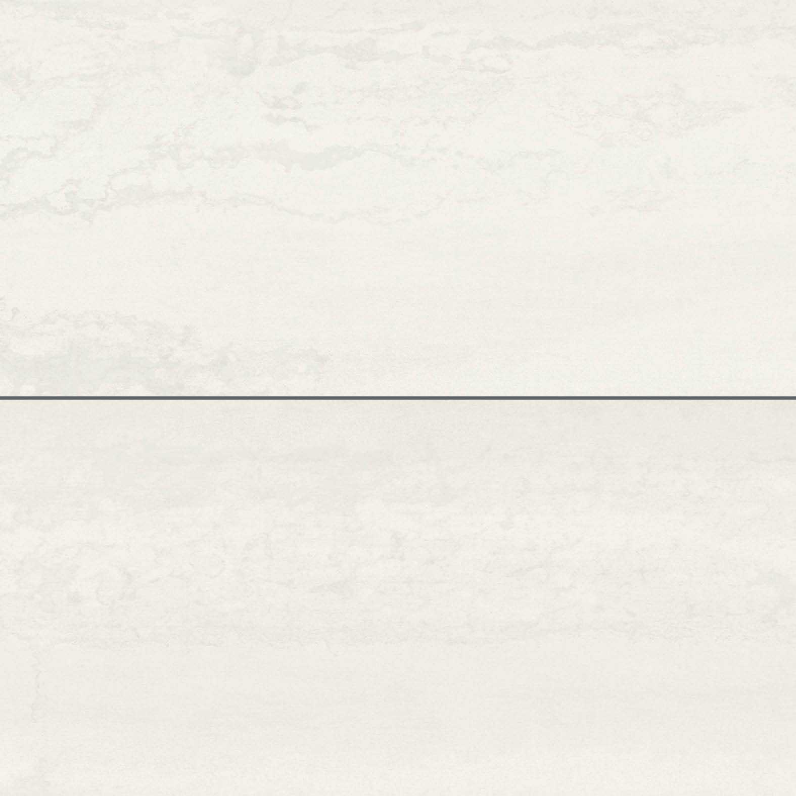 Carreaux de céramique Collection Metallica 24 x 48 po — Blanc Acier mat, grand format effet métal