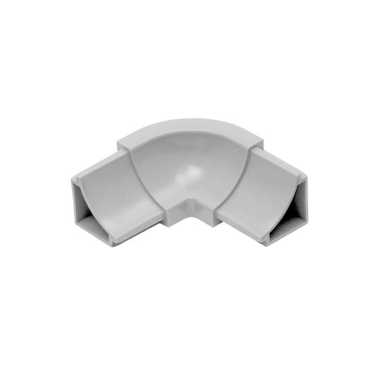 Schluter DILEX-HKW Coin intérieur 90° 3-directions avec un radius de 11/16" (18 mm) - plastique PVC gris classique