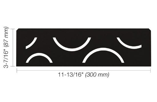 Schluter SHELF-N Étagère rectangulaire pour niche modèle Curve - aluminium noir mat