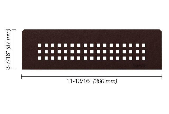 Schluter SHELF-N Étagère rectangulaire pour niche modèle Square - aluminium bronze