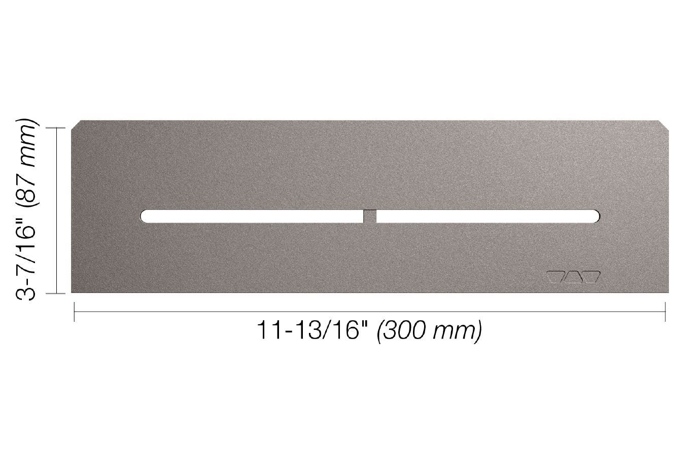 Schluter SHELF-N Étagère rectangulaire pour niche modèle Pure aluminium étain
