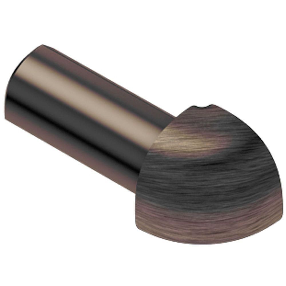Schluter RONDEC Coin extérieur 90° - aluminium anodisé bronze antique brossé 1/2" (12.5 mm)