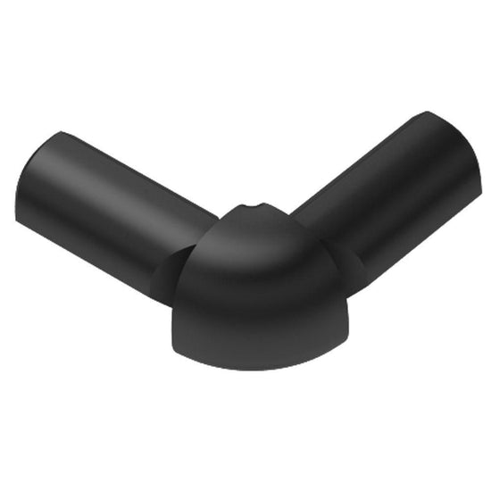 Schluter RONDEC Coin extérieur à 2 bouts 90° - aluminium anodisé graphite 3/8" (10 mm)