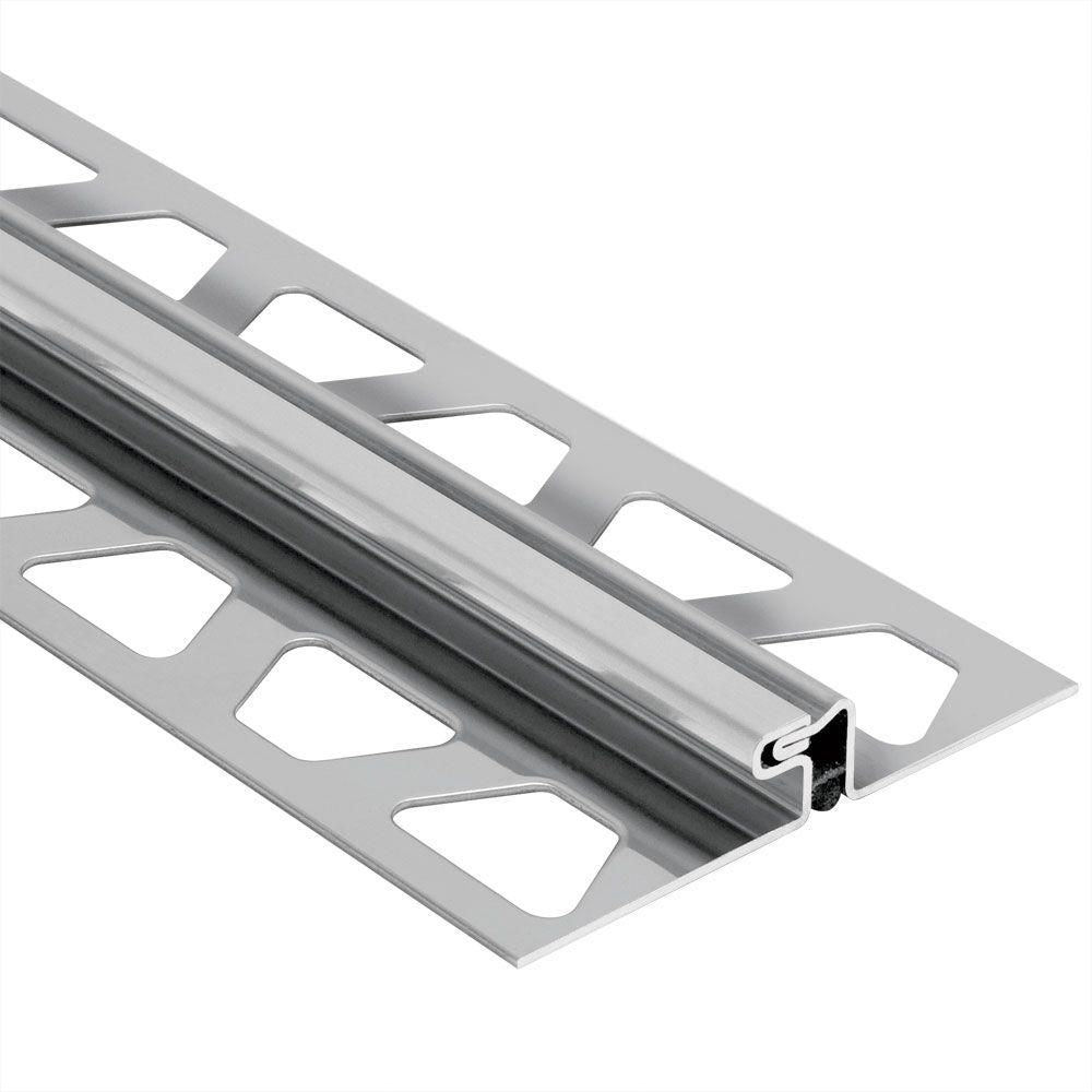 Schluter DILEX-EDP Profilé de joint de surface à zone de mouvement embouvetée - acier inoxydable (V2) 13/16" (21 mm) x 8' 2-1/2"