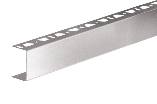 Schluter KERDI-BOARD-ZC Coin extérieur 90° - acier inoxydable (V2) brossé 2"