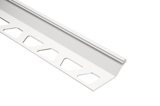 Schluter FINEC-SQ Profilé de finition et de protection des rebords aluminium blanc mat 1/2" (12.5 mm) x 8' 2-1/2"
