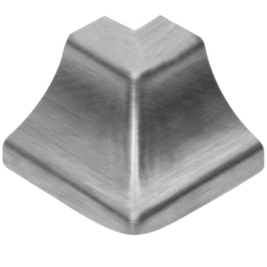Schluter DILEX-HKU Coin extérieur 90° avec un radius de 3/8" (10 mm) - acier inoxydable brossé (V4)