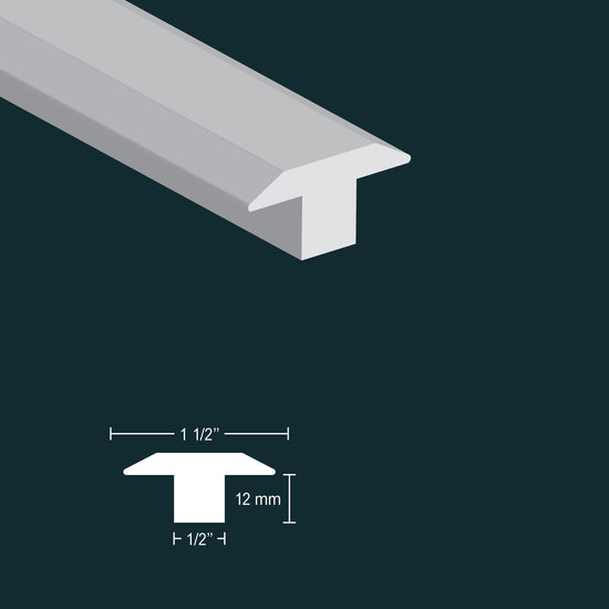 Preverco Bois franc Naturel satiné moulure en T 84 po pour transition de plancher