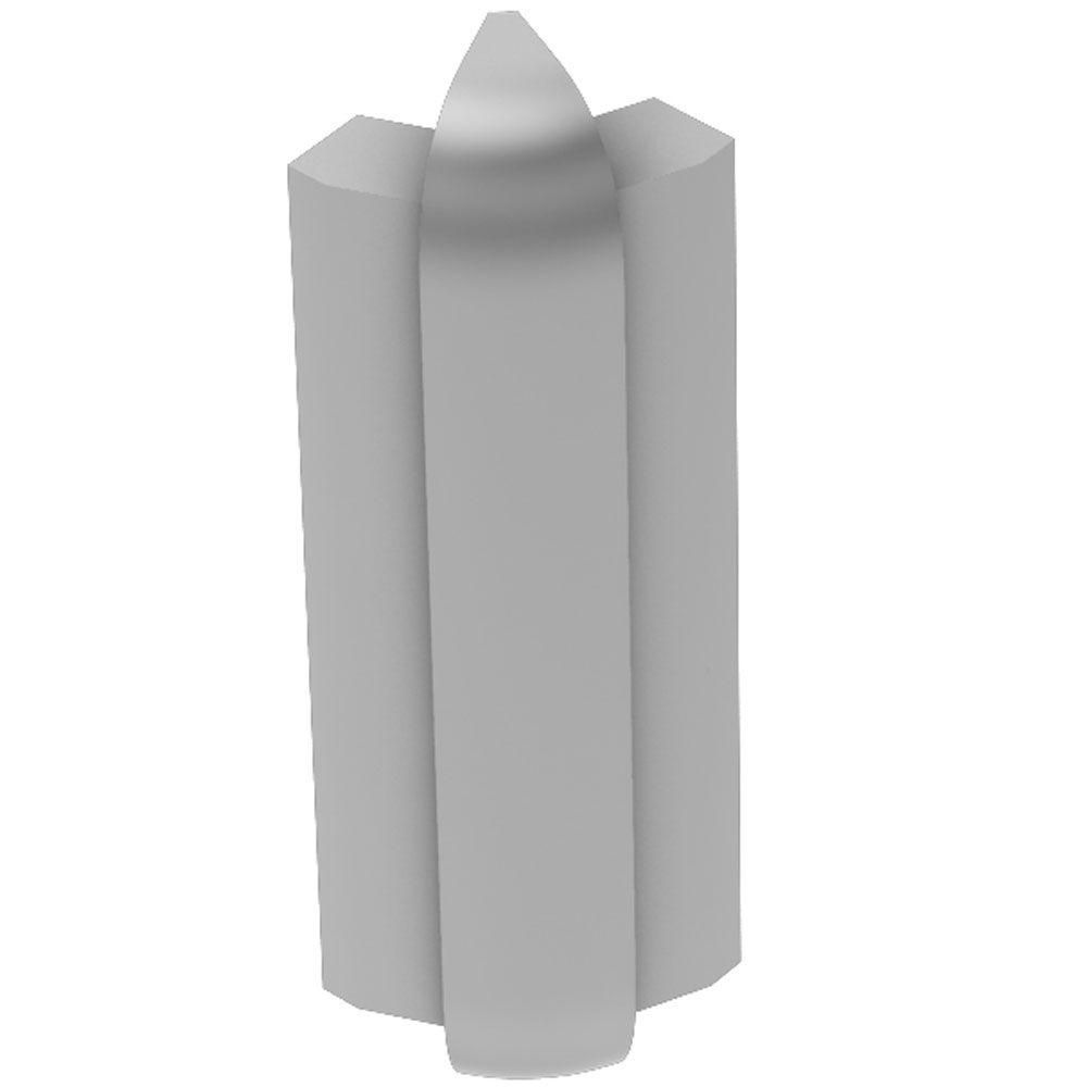 Schluter RONDEC-STEP Coin extérieur 135° avec ailette verticale de 2-1/4" - aluminium anodisé mat 5/16" (8 mm)