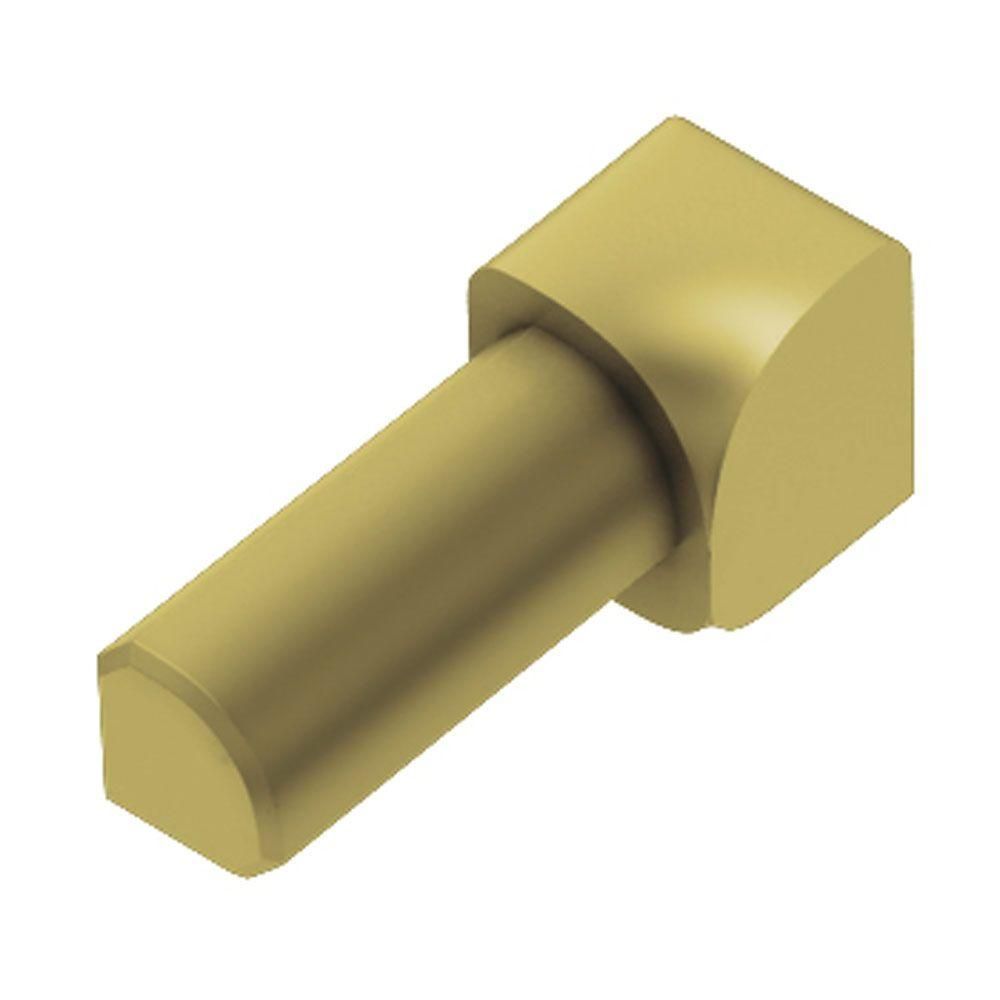 Schluter RONDEC Coin intérieur 90° - aluminium anodisé laiton mat 1/4" (6 mm)