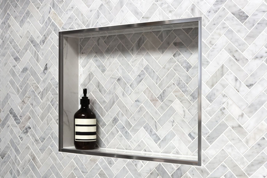 Schluter KERDI-BOARD-SN Niche de douche préfabriquée avec cadre 12" x 6"